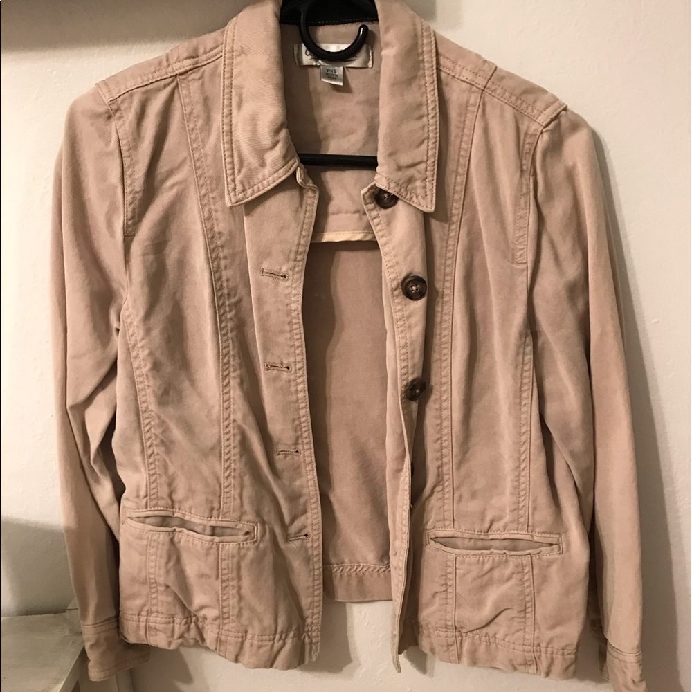 Vintage Style Khaki Women’s Button Up Coat - Picture 1 of 4
